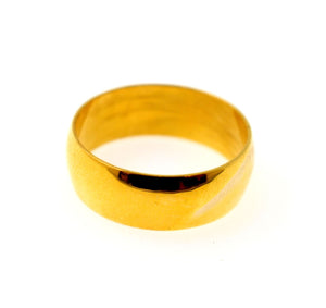 22k Ring Solid Gold Exquisite Plain Unisex Band Ring Size 10.8 R1523 mf - Royal Dubai Jewellers