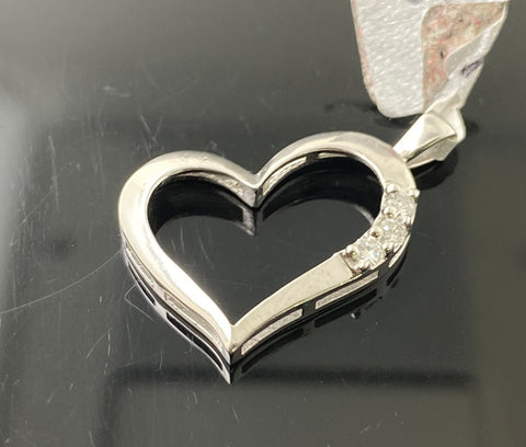 10k Solid Gold Simple Heart Shape Pendant p3907 - Royal Dubai Jewellers