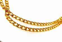 22k Chain Gold Solid Yellow Elegant Simple Cuban Link Design Length 22 inch c624 - Royal Dubai Jewellers