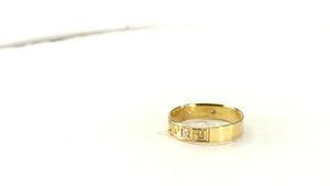 22k Ring Solid Gold ELEGANT Charm Ladies Band SIZE 7.5 "RESIZABLE" r2933mon - Royal Dubai Jewellers