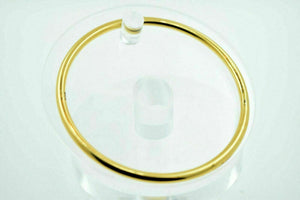 22K SOLID GOLD BANGLE BRACELET Cuff High Polish pick your size CUSTOM Handmade - Royal Dubai Jewellers