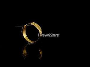 22k Ring Solid Gold ELEGANT Charm Men Designer Band SIZE 11 "RESIZABLE" r2315