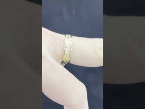 18k Ring Solid Gold Men Jewelry Modern Diamond Cut Design R2361