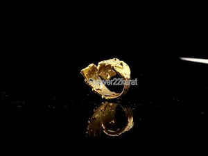 22k RIng Solid Gold ELEGANT Charm Floral Ring SIZE 8-1/2 "RESIZABLE" r2183
