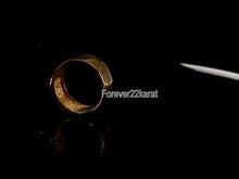 22k Ring Solid Gold ELEGANT Charm Men Unique Band SIZE 10.5 "RESIZABLE" r2347