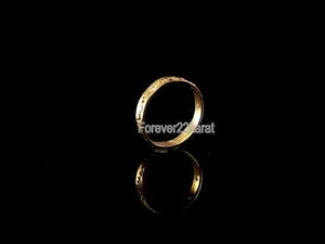 22k Ring Solid Gold ELEGANT Charm Ladies Band SIZE 8 "RESIZABLE" r2533mon