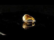 22k Ring Solid Gold ELEGANT Charm Men Medieval Band SIZE 1.25 "RESIZABLE" r2135