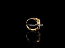 22k Ring Solid Gold ELEGANT Charm Classic Ladies Web Band "RESIZABLE" r2048mon