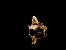22k Ring Solid Gold ELEGANT Charm Peacock Band SIZE 10.25 "RESIZABLE" r2102