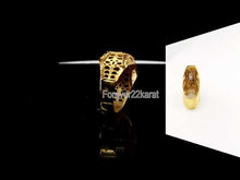 22k Ring Solid Gold ELEGANT Charm Mens Band SIZE 11.26 "RESIZABLE" r2592mon