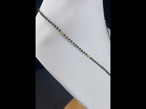 22k Mangalsutra Solid Gold Traditional Ladies Filigree Necklace Design C090