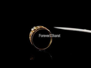 22k Ring Solid Gold ELEGANT Charm Mens Band SIZE 10.5 "RESIZABLE" r2553mon