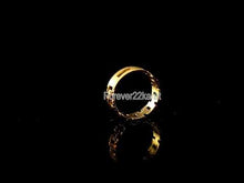 22k Ring Solid Gold Elegant Ladies Italian Link Design Ring Size R2067 mon