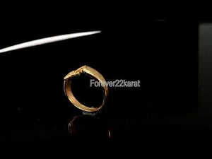 22k Ring Solid Gold ELEGANT Charm Men OM Design SIZE 9 "RESIZABLE" r2448