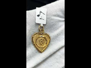 22k 22ct Solid Gold Hindu RELIGIOUS OM Pendant Charm Locket Diamond Cut p1014 ns