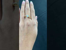 22K Solid Gold Simple Stunning Ring With Stone R5543