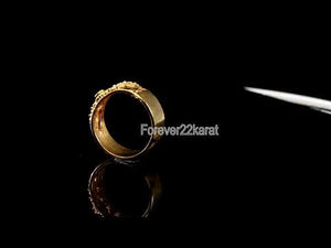 22k Ring Solid Gold ELEGANT Charm Ladies Band SIZE 8.25 "RESIZABLE" r2570mon
