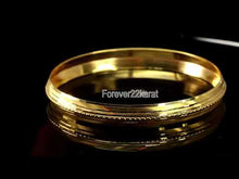22k Bracelet Solid Gold Simple Charm Diamond Cut Men Design Size 2.75 inch B4221