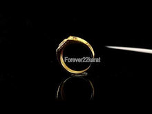 22k Ring Solid Gold ELEGANT Charm Sand Blast Band SIZE 10.5 "RESIZABLE" r2320