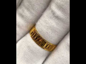 22k Ring Solid Gold Ladies Jewelry Elegant Diamond Shape Design GIR