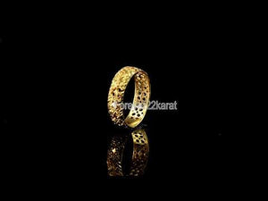 22k Ring Solid Gold ELEGANT Charm Ladies Band SIZE 7.25 "RESIZABLE" r2585mon