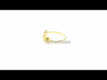 22k Ring Solid Gold ELEGANT Charm Woman Flower Band SIZE 7.50 "RESIZABLE" r2438