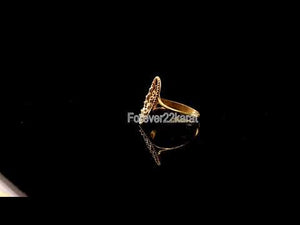 22k Ring Solid Gold Elegant Charm Floral Ladies Ring Size R2032 mon