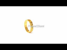 22k Ring Solid Gold ELEGANT Ladies Diamond Cut Ring SIZE 7 "RESIZABLE" r2101