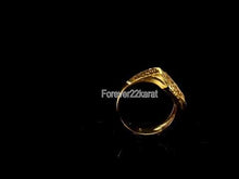22k Ring Solid Gold Men Jewelry Classic Web Design R2018
