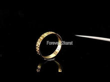 22k Ring Solid Gold ELEGANT Charm Mens Cross Band SIZE 11 "RESIZABLE" r2334