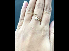 18K Solid Gold Arrow Ring R3916