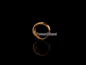 22k Ring Solid Gold ELEGANT Charm Ladies Simple Ring SIZE 7.7"RESIZABLE" r2092