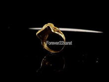 22k Ring Solid Gold ELEGANT Charm Classic Ganesh SIZE 6.5 "RESIZABLE" r2193