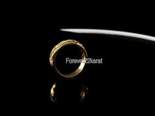 22k Ring Solid Gold ELEGANT Unique Filigree Ladies Band r2552