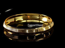 22k Bracelet Solid Gold Simple Charm Diamond Cut Men Design Size 2.75 inch B4218