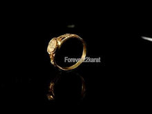 22k Ring Solid Gold ELEGANT Charm Mens Money Band SIZE 11 "RESIZABLE" r2557mon