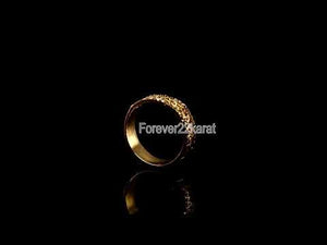 22k Ring Solid Gold Elegant Diamond Cut Design Ladies Ring Size R2053 mon