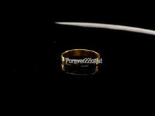 22k Ring Solid Gold ELEGANT Charm Mens C Shape Band SIZE 11 "RESIZABLE" r2306