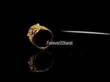 22k Ring Solid Gold ELEGANT Charm Mens Lion Band SIZE 5.50 "RESIZABLE" r2198