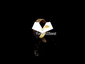 22k Ring Solid Gold Elegant Charm X Cross Ladies Ring Size R2060 mon