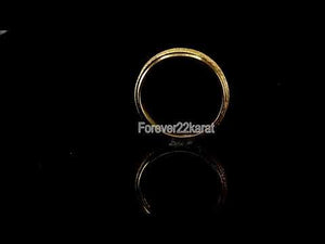 22k Ring Solid Gold ELEGANT Charm Men Simple Band SIZE 12 "RESIZABLE" r2508