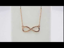 14K White Infinity-Inspired 18" Necklace N85947