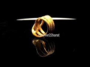 22k Ring Solid Gold ELEGANT Charm Ladies Snake Band SIZE 8 "RESIZABLE" r2341