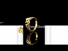 22k Ring Solid Gold ELEGANT Men Religious Hindu Om Design r2189zz
