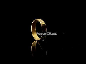 22k Ring Solid Gold ELEGANT Charm Men Cross Band SIZE 11 "RESIZABLE" r2349