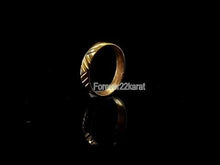 22k Ring Solid Gold ELEGANT Charm Men V Cross Band SIZE 11 "RESIZABLE" r2333