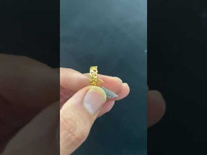 22k Ring Solid Gold ELEGANT Charm Cluster Heart Design Ladies Band r2055