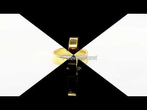 22k Ring Solid Gold ELEGANT Charm Men Channel Band SIZE 9 "RESIZABLE" r2300