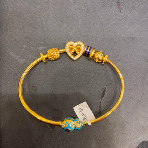 22K Solid Gold Ladies Bangle Bracelet Br5723 - Royal Dubai Jewellers